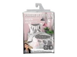 Jogo de Cama 2 Peças Namasté 140x200 cm Rosa 100% Algodão Macio e Fácil de Manter