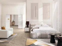 Jogo de cama em percal 80 fios/cm² - Capa 220x240 + 2 fronhas. Branco e preto - CHARMY de PALACIO