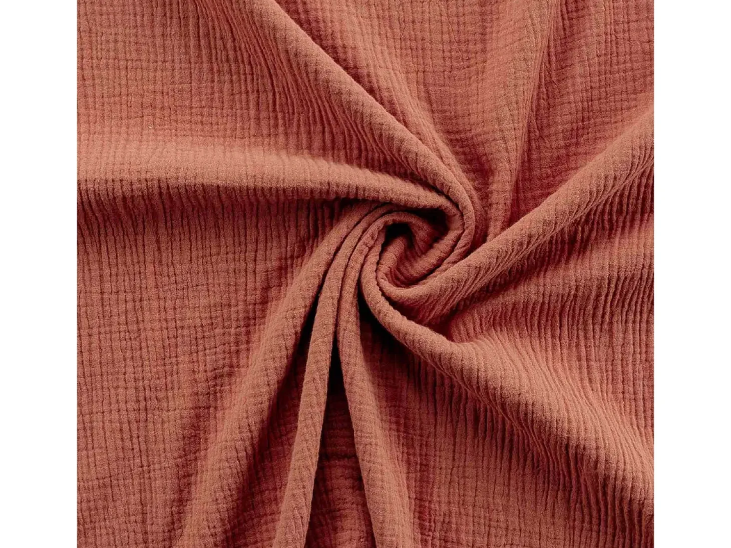 Jogo de Cama Gaze de Algodão "Angelia" Terracota 260x240cm