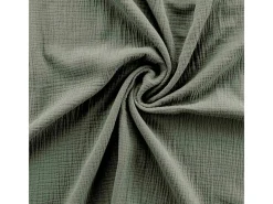 Jogo de Cama Gaze de Algodão "Angelia" 240x220cm Verde Kaki 100% Algodão 57 fios/cm²