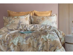 Jogo de cama para 2 pessoas 1 capa de edredão 240x220 cm+2 Fronhas 63x63 cm em cetim de algodão