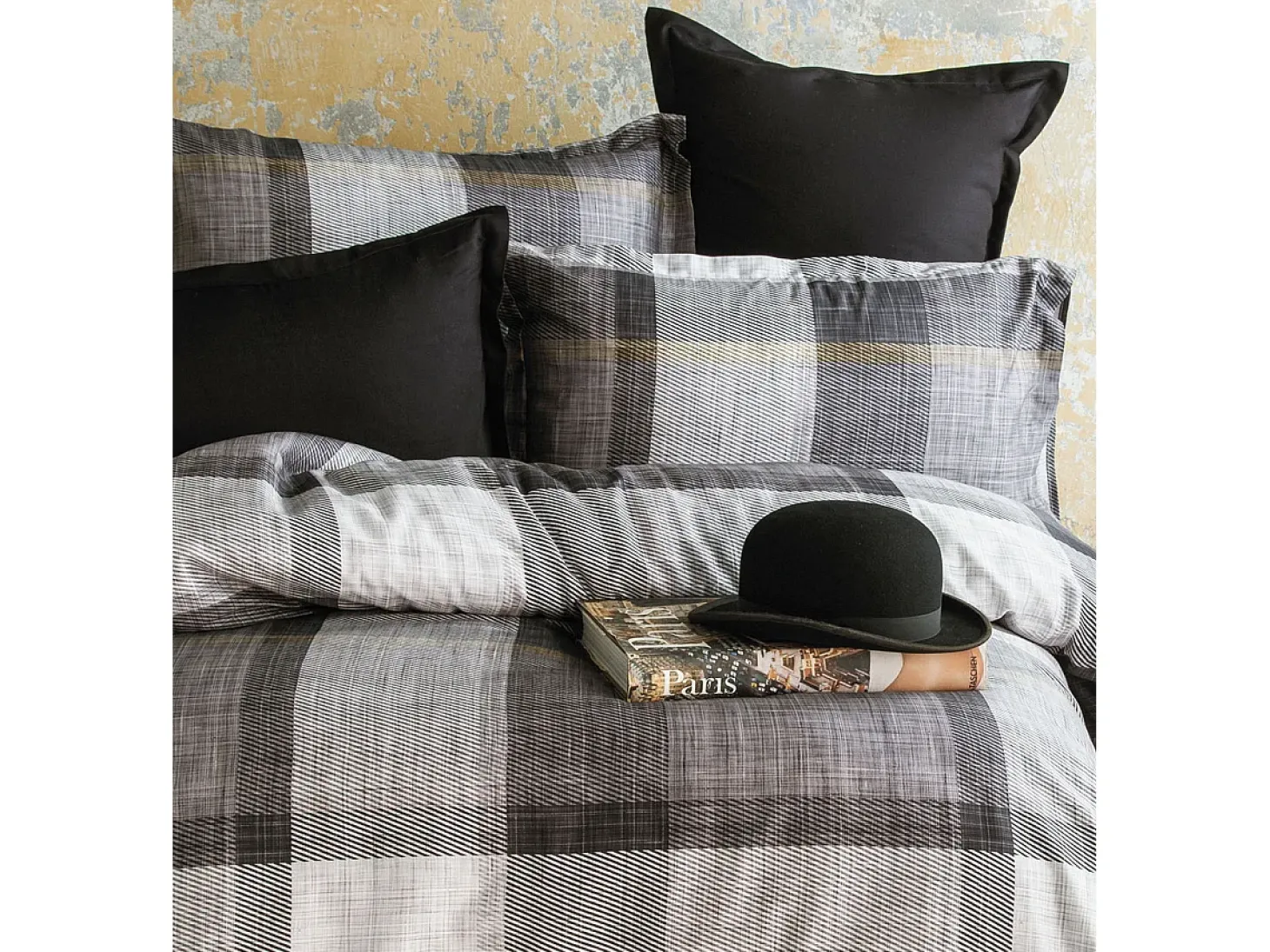 Jogo de cama para 2 pessoas 1 capa de edredão 240x220 cm+2 Fronhas 63x63 cm em cetim de algodão