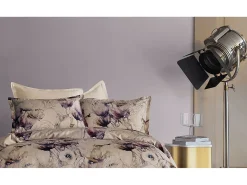 Jogo de cama para 2 pessoas 1 capa de edredão 240x220 cm+2 Fronhas 63x63 cm em cetim de algodão