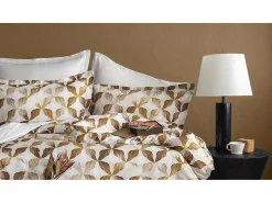 Jogo de cama para 2 pessoas 1 capa de edredão 240x220 cm+2 Fronhas 63x63 cm em cetim de algodão