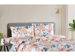 Jogo de cama para 2 pessoas 1 capa de edredão 200x200 cm+2 Fronhas 65x65 cm algodão