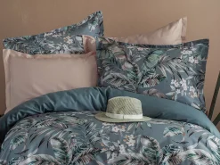Jogo de cama para 2 pessoas 1 capa de edredão 240x220 cm+2 Fronhas 63x63 cm em cetim de algodão