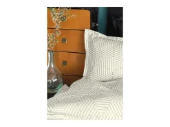 Jogo de cama para 2 pessoas 1 capa de edredão 240x220 cm+2 Fronhas 63x63 cm em cetim de algodão