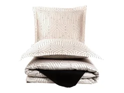 Jogo de cama para 2 pessoas 1 capa de edredão 240x220 cm+2 Fronhas 63x63 cm em cetim de algodão
