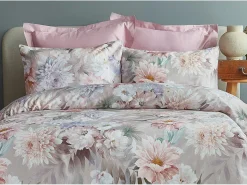 Jogo de cama para 2 pessoas 1 capa de edredão 240x220 cm+2 Fronhas 63x63 cm em cetim de algodão