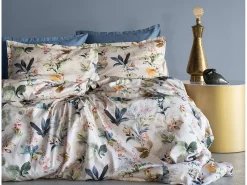 Jogo de cama para 2 pessoas 1 capa de edredão 240x220 cm+2 Fronhas 63x63 cm em cetim de algodão