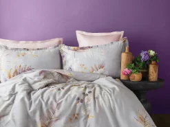 Jogo de cama para 2 pessoas 1 capa de edredão 240x220 cm+2 Fronhas 63x63 cm em cetim de algodão