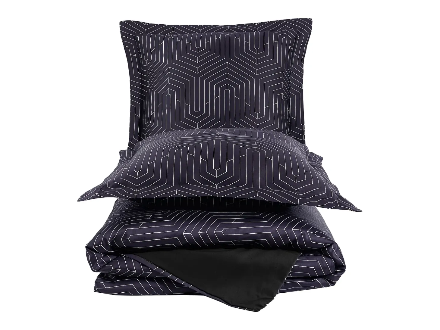 Jogo de cama para 2 pessoas 1 capa de edredão 240x220 cm+2 Fronhas 63x63 cm em cetim de algodão