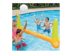 Jogo de Vôlei Flutuante para Piscina Intex com Rede Inflável e Bola - 239 x 64 x 91 cm