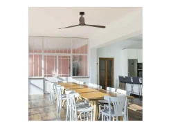 JUST FAN XL Ventilador preto mate/madeira 178 cm