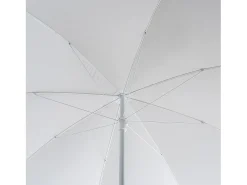 KADAX Guarda-sol redondo, 220 x 142-224 cm, guarda-sol de pátio, tela de varanda, guarda-sol ajustável em altura para varanda, jardim, terraço, piscina e praia, cru