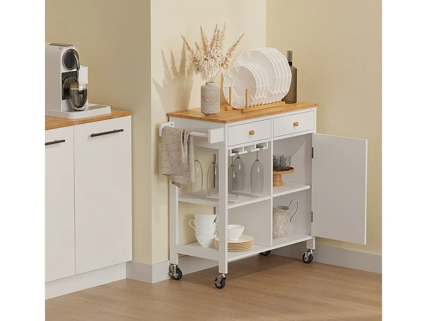 Küchenwagen branco 89x40x87 trayz