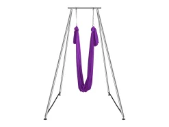 Kit de Balanço de Yoga SucceBuy, com Suporte e Rede Aérea, Capacidade de 250 kg, Estrutura de Yoga Roxa