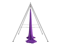 Kit de Balanço de Yoga SucceBuy, com Suporte e Rede Aérea, Capacidade de 250 kg, Estrutura de Yoga Roxa