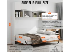 Kit de Cama Escondível SucceBuy, Tamanho Casal, Material de Cama Mural de Luxo para Auto-Montagem, Plegável