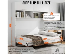 Kit de Cama Recuada Queen SucceBuy, Equipamento de Cama Mural de Luxo Pré - Montado, Plegável