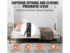 Kit de Cama Recuada Queen SucceBuy, Equipamento de Cama Mural de Luxo Pré - Montado, Plegável