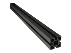 Kit de Cerca Composta Marrom 1,6 x 1,2 m com Kit de Fixação Grátis – Instalação no Solo