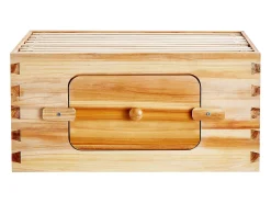 Kit de Colmeia de Abelhas SucceBuy com 10 Molduras e Janelas de Acrílico para Abelhas, 100 % Madeira de Cedro Natural Revestida de Cera de Abelha