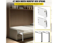Kit de Ferragens de Suporte Robusto para Cama Recuada SucceBuy, Horizontal, para Cama de Casal