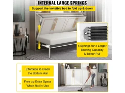 Kit de Ferragens de Suporte Robusto para Cama Recuada SucceBuy, Horizontal, para Cama de Casal