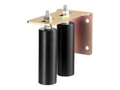 Kit de Portão Deslizante, SucceBuy Kit de Portão Deslizante, Ferragem Rolante de 15,24 cm com Suporte em L, Ajustável