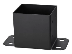 Kit de Suporte SucceBuy - Embalagem de 4 Suportes para Base de Poste de 152,4 x 152,4 mm, Ancoragem Reforçada para Vedação de Madeira