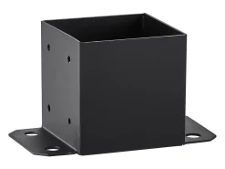 Kit de Suporte SucceBuy - Embalagem de 4 Suportes para Base de Poste de 152,4 x 152,4 mm, Ancoragem Reforçada para Vedação de Madeira