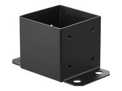 Kit de Suporte SucceBuy - Embalagem de 4 Suportes para Base de Poste de 152,4 x 152,4 mm, Ancoragem Reforçada para Vedação de Madeira