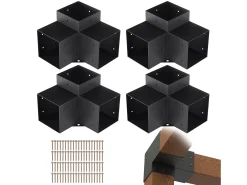 Kit de Suportes para Pergola SucceBuy 15.24x15.24 cm 3 Vias Internas 14.2x14.2 cm 4 Peças