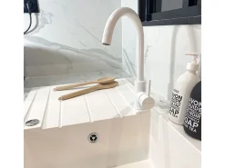 Kiwo misturador para lava-loiça branco Essebagno