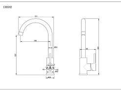 Kiwo misturador para lava-loiça branco Essebagno