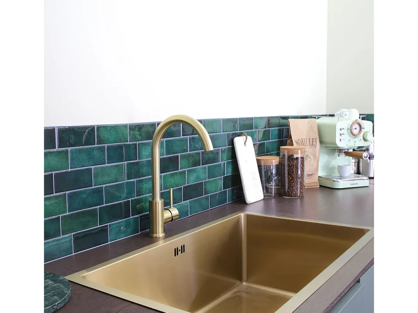 Kiwo misturador para lava-loiça ouro escovado Essebagno