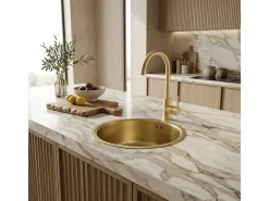 Kiwo misturador para lava-loiça ouro escovado Essebagno