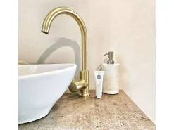 Kiwo misturador para lava-loiça ouro escovado Essebagno