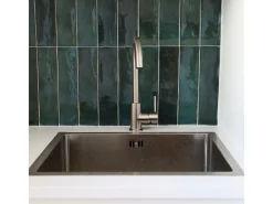 Kiwo Misturadora de lavatório efeito aço inoxidável Essebagno