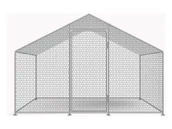 Kurnik o powierzchni 6 m², ocynkowana siatka stalowa 2 x 3 x 2 M