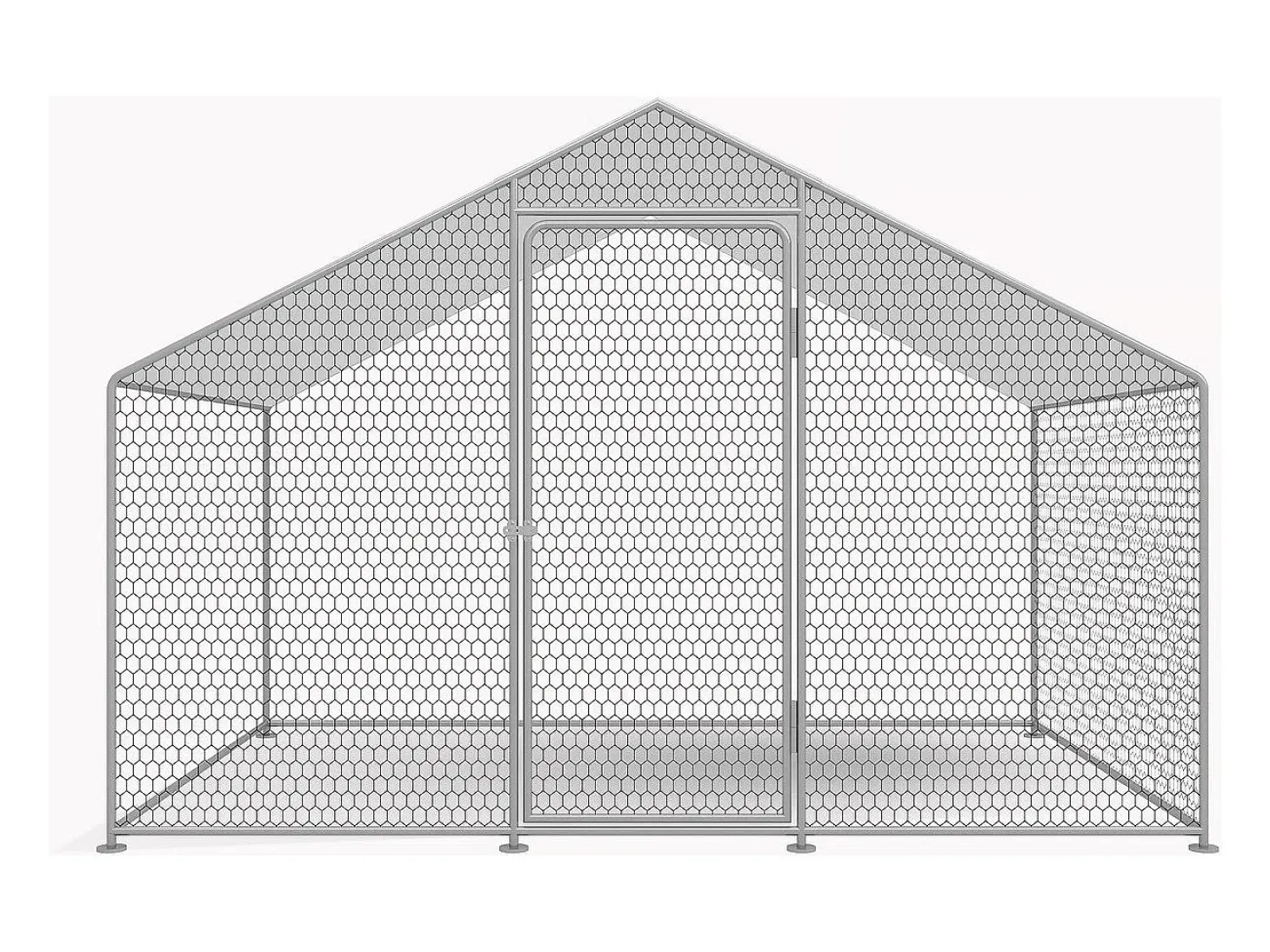 Kurnik o powierzchni 6 m², ocynkowana siatka stalowa 2 x 3 x 2 M