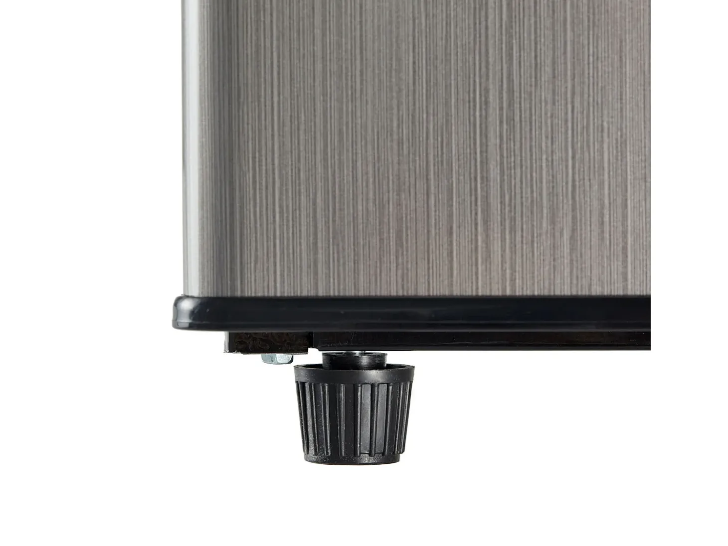 106L Prata+geladeira preta, com partição de vidro e pés ajustáveis, 7 temperatura, -25 ~ 10 ℃, classe de eficiência energética