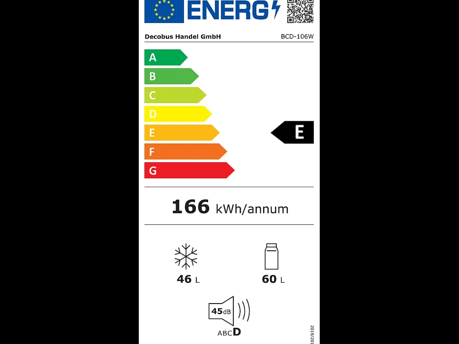 106L Prata+geladeira preta, com partição de vidro e pés ajustáveis, 7 temperatura, -25 ~ 10 ℃, classe de eficiência energética