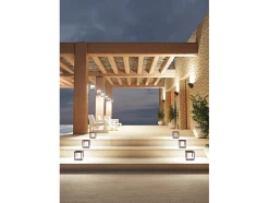 Lanterna de viseira solar LED alimentada por bateria de 3,5 W, IP54 Corten