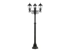 Lanterna Preta Brilhante Elegante 82x31x27 cm sem LED para decoração interna e externa