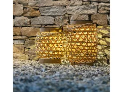 Lanterna solar decorativa H32cm CAPRI