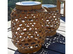 Lanterna solar decorativa H32cm CAPRI