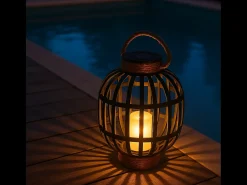 Lanterna solar decorativo H30cm FIDJY