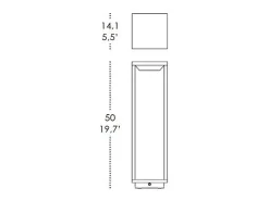 Lanterna solar LED cinza escuro 2,2 W com bateria IP54 Zafferano